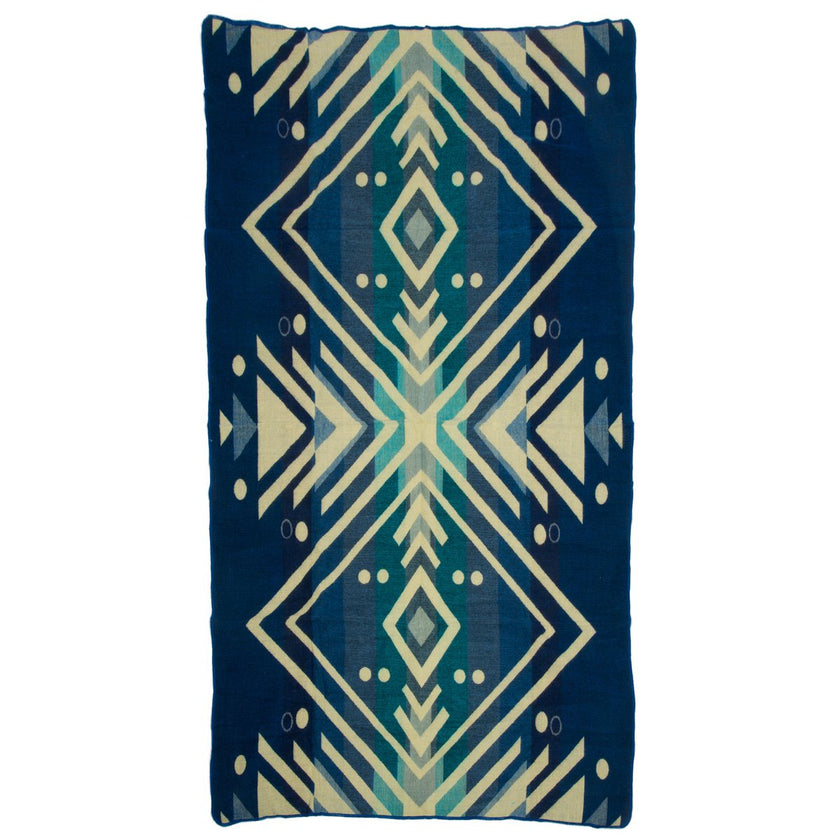 Premium Alpacawollen Mini Deken – Mini Imbabura Blue