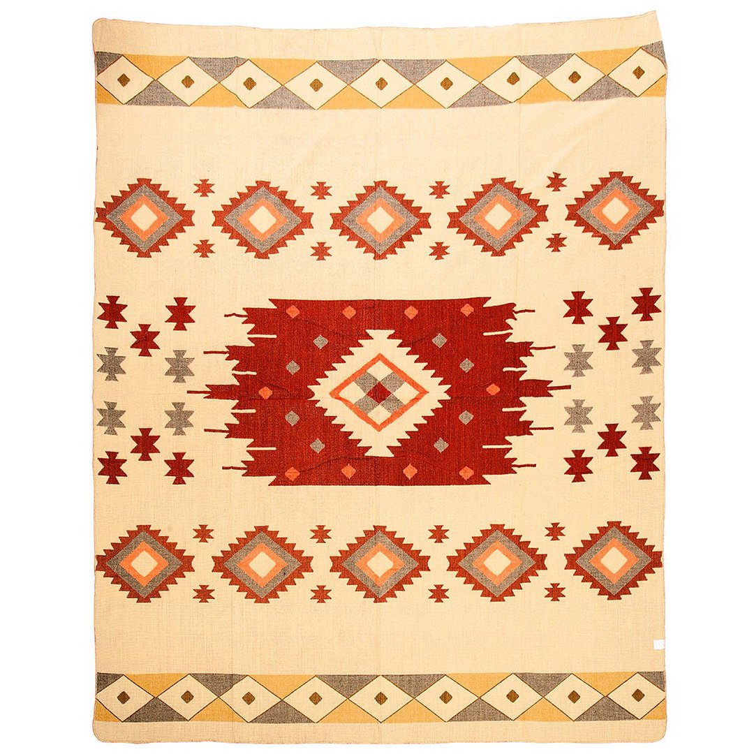 Premium Alpacawollen Deken – Quilotoa Red