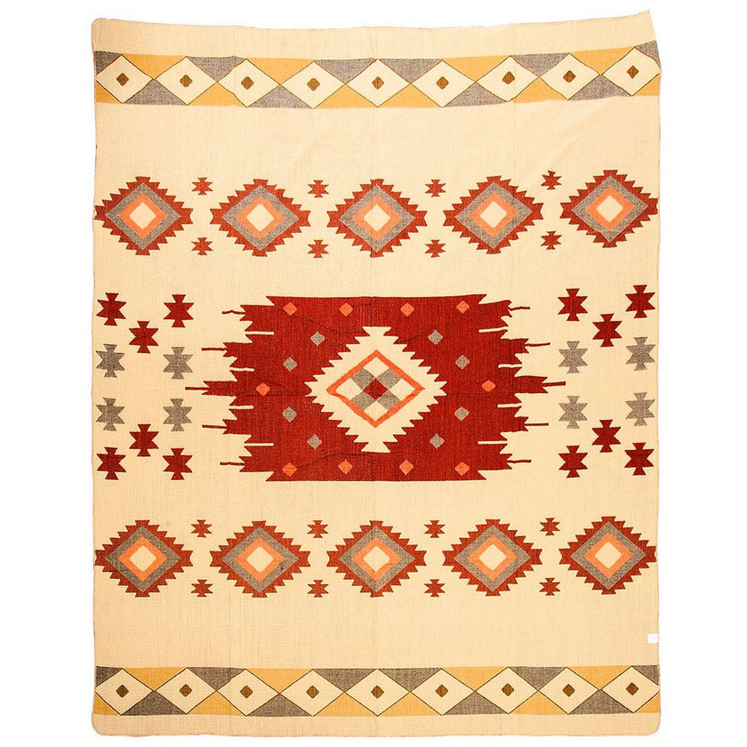 Premium Alpacawollen Deken – Quilotoa Red