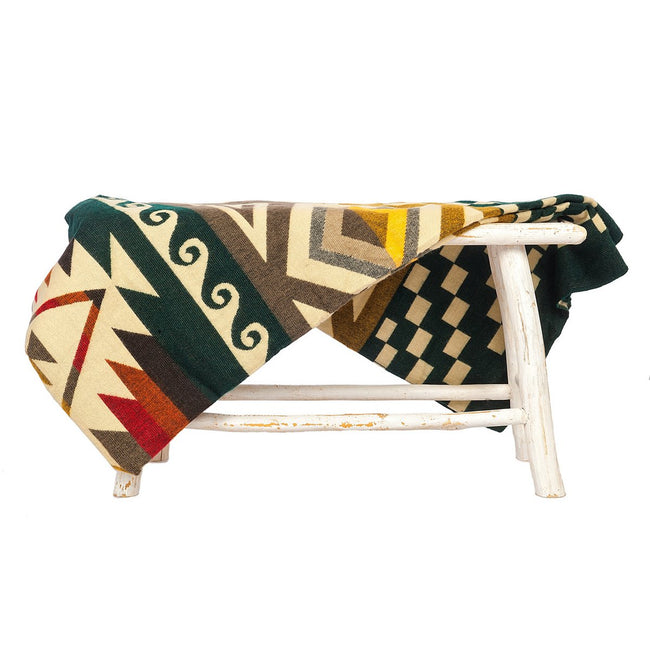Premium Alpacawollen Deken – Cayambe Dark Green
