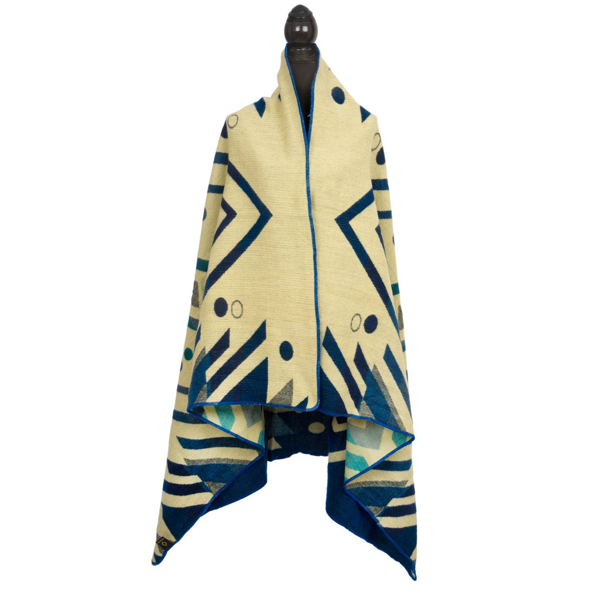 Premium Alpacawollen Mini Deken – Mini Imbabura Blue