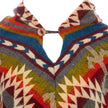 Women Poncho Native | Triangle Design Blue