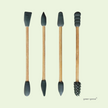 Herbruikbare Wattenstaafjes & Make-up Applicators – In Bamboe Bewaarbox – Duurzaam & Wasbaar