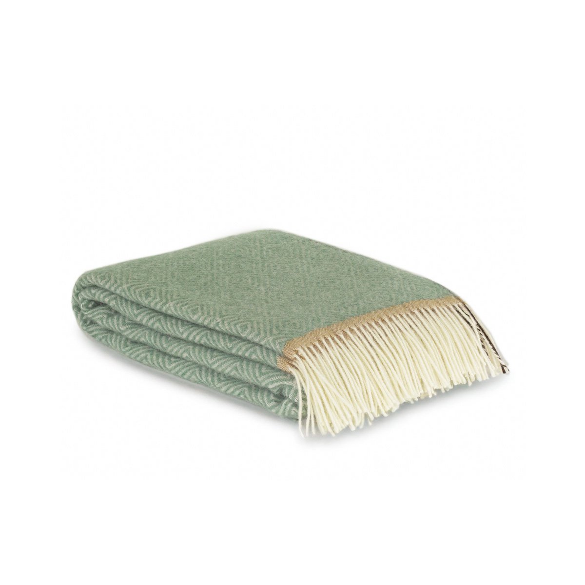 Luxe Plaid 'Venezia' – 100% Nieuw-Zeelandse Wol – Groen – 140x200 cm