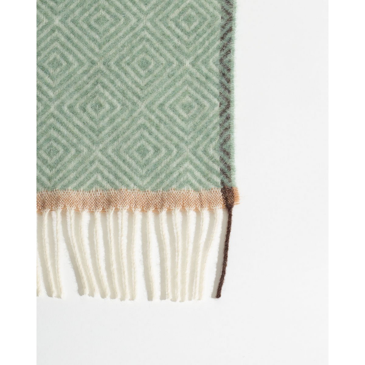 Luxe Plaid 'Venezia' – 100% Nieuw-Zeelandse Wol – Groen – 140x200 cm