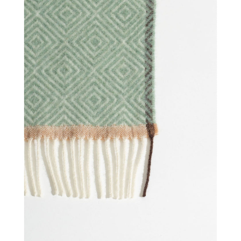 Luxe Plaid 'Venezia' – 100% Nieuw-Zeelandse Wol – Groen – 140x200 cm