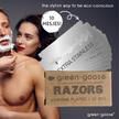 Duurzame Scheerset met Bamboe Safety Razor, Scheerkwast & Biologische Ezelinnenmelkzeep