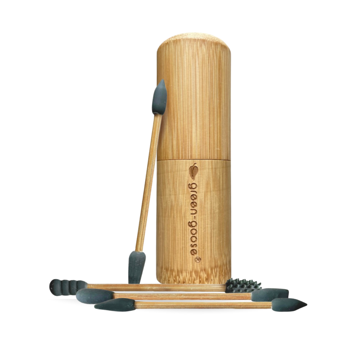Herbruikbare Wattenstaafjes & Make-up Applicators – In Bamboe Bewaarbox – Duurzaam & Wasbaar