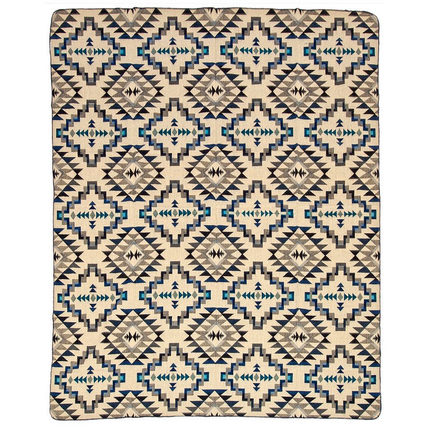 Alpaca Plaid 'Chimborazo' Zwart XL | Handgemaakte Andesdeken