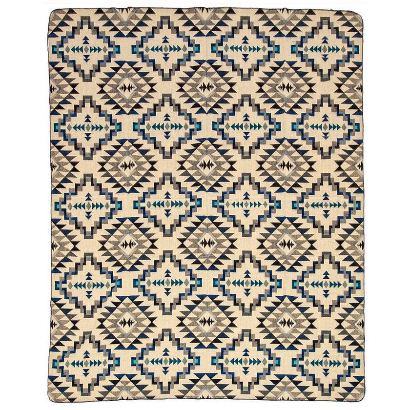 Alpaca Plaid 'Chimborazo' Zwart XL | Handgemaakte Andesdeken
