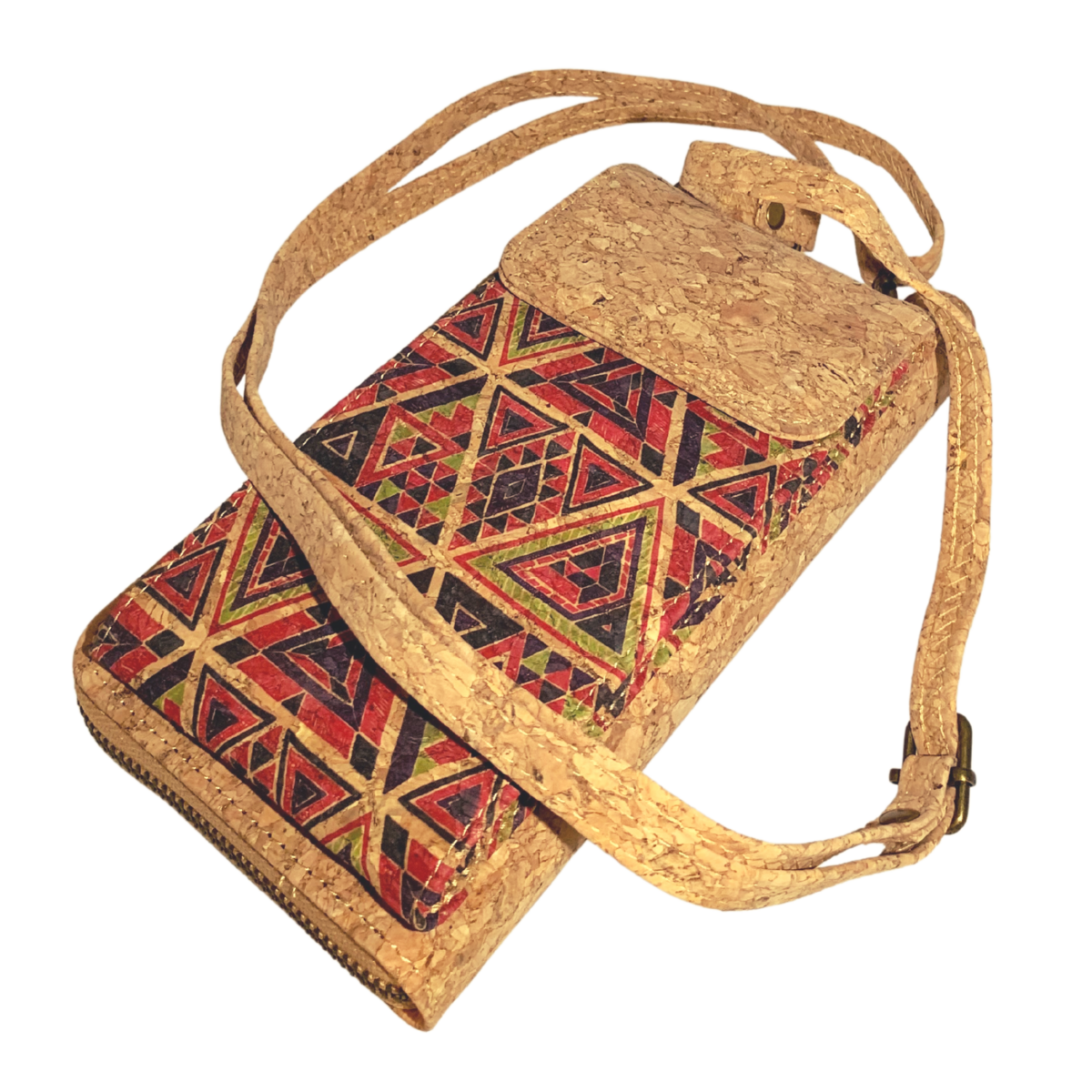 Multifunctionele Kurken Telefoontas – Duurzaam & Vegan – 19 x 11 cm