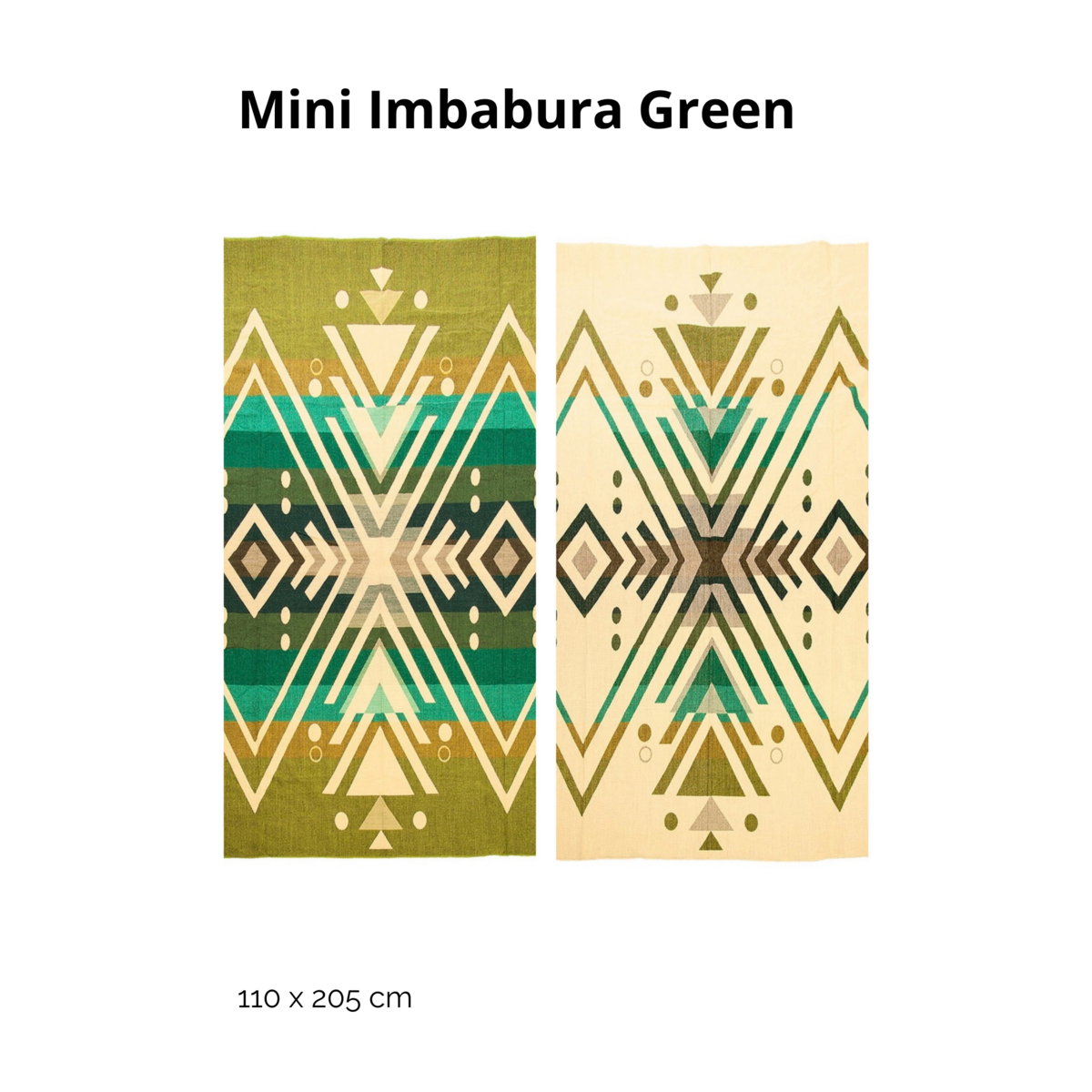 Alpacawollen Mini Deken | Mini Quilotoa Green