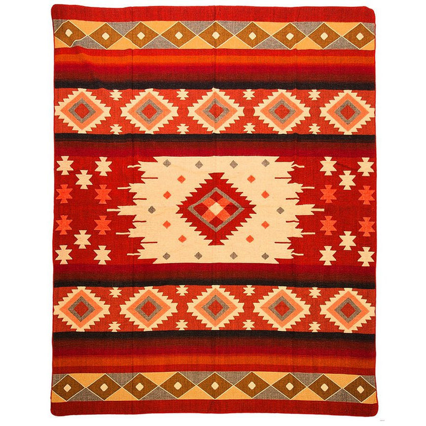 Premium Alpacawollen Deken – Quilotoa Red
