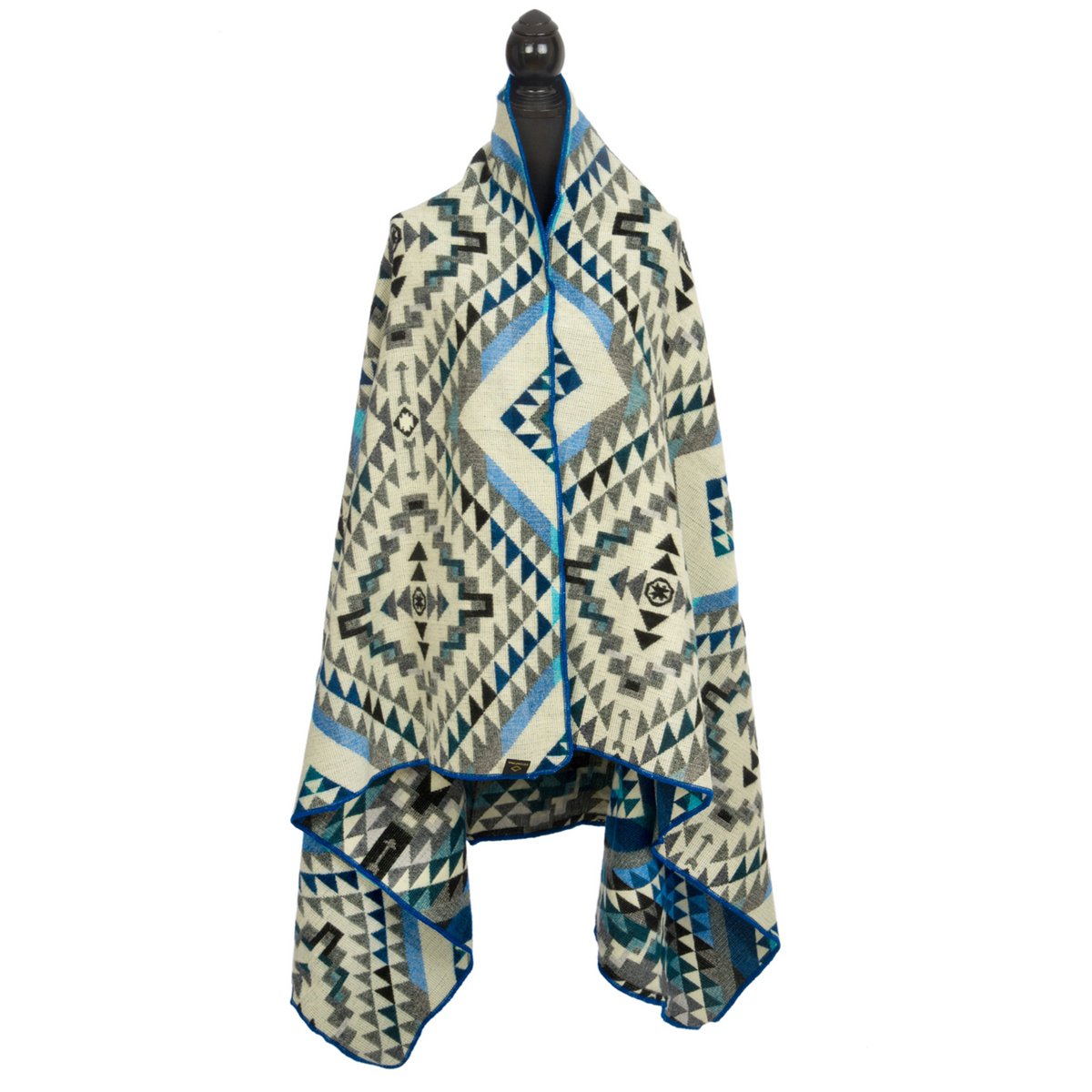 Alpaca Mini Plaid 'Chimborazo' Zwart | Handgemaakte Andesdeken | 100% Eerlijk