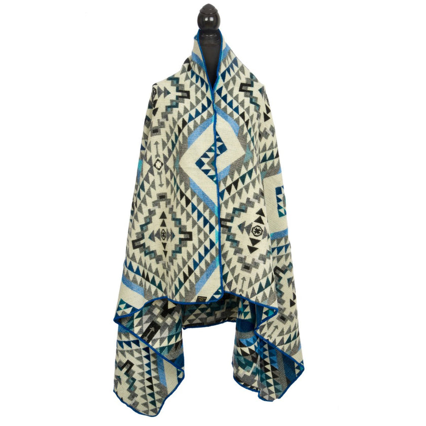 Alpaca Mini Plaid 'Chimborazo' Zwart | Handgemaakte Andesdeken | 100% Eerlijk
