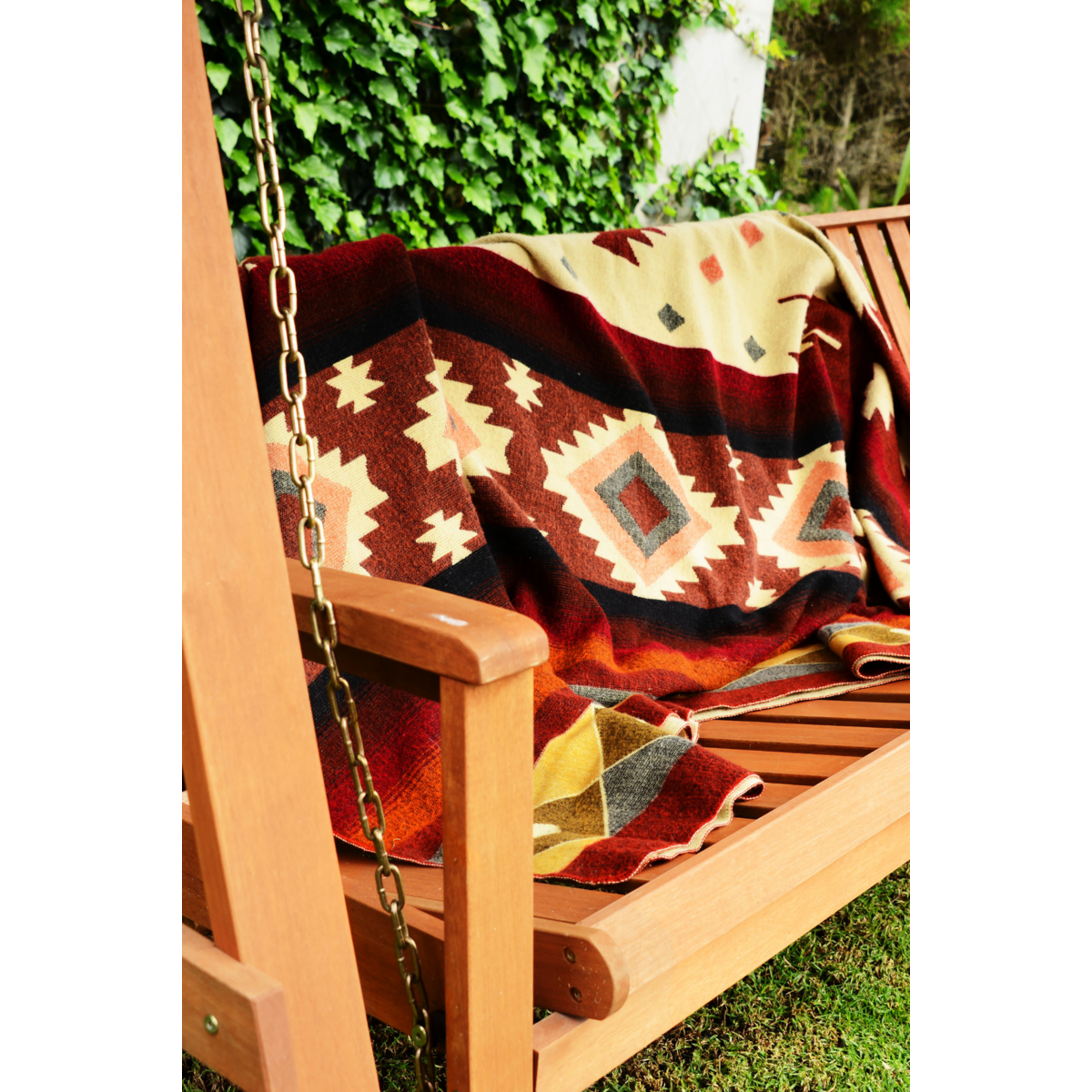 Premium Alpacawollen Deken – Quilotoa Red