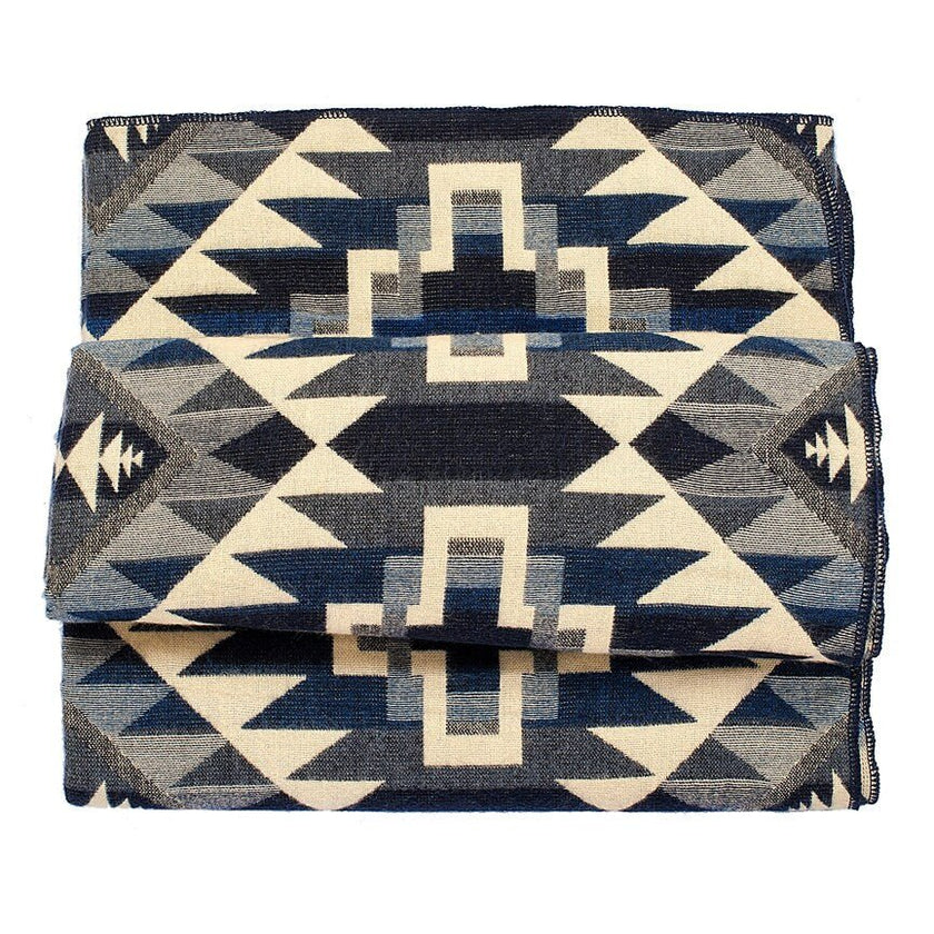 Alpaca Plaid 'Chimborazo' Zwart XL | Handgemaakte Andesdeken