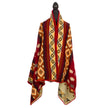 Ecuadorian alpaca mini blanketn | native blanket | Mini Quilotoa Red