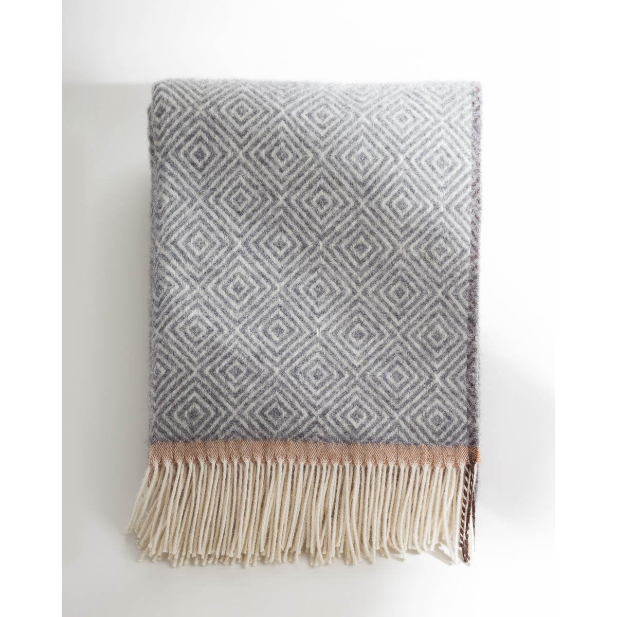 Luxe Plaid 'Venezia' – 100% Nieuw-Zeelandse Wol – Grijs – 140x200 cm