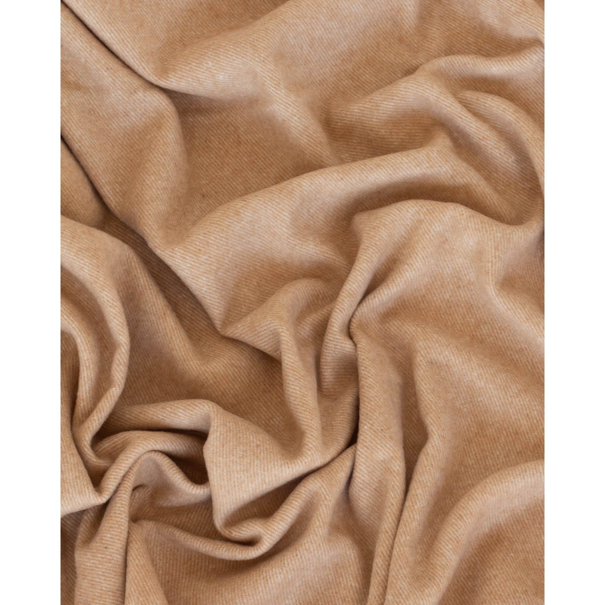 Luxe Cashmere Plaid 'Tibet' – 50% Kasjmier & 50% Merino Wol – Beige – 140x200 cm