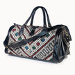 Luxe Kilim Reistas XL – Handgemaakt Leer & Authentiek Marokkaans Tapijt – 54x28 cm