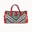 Leather bag 'Kilim S' (red)