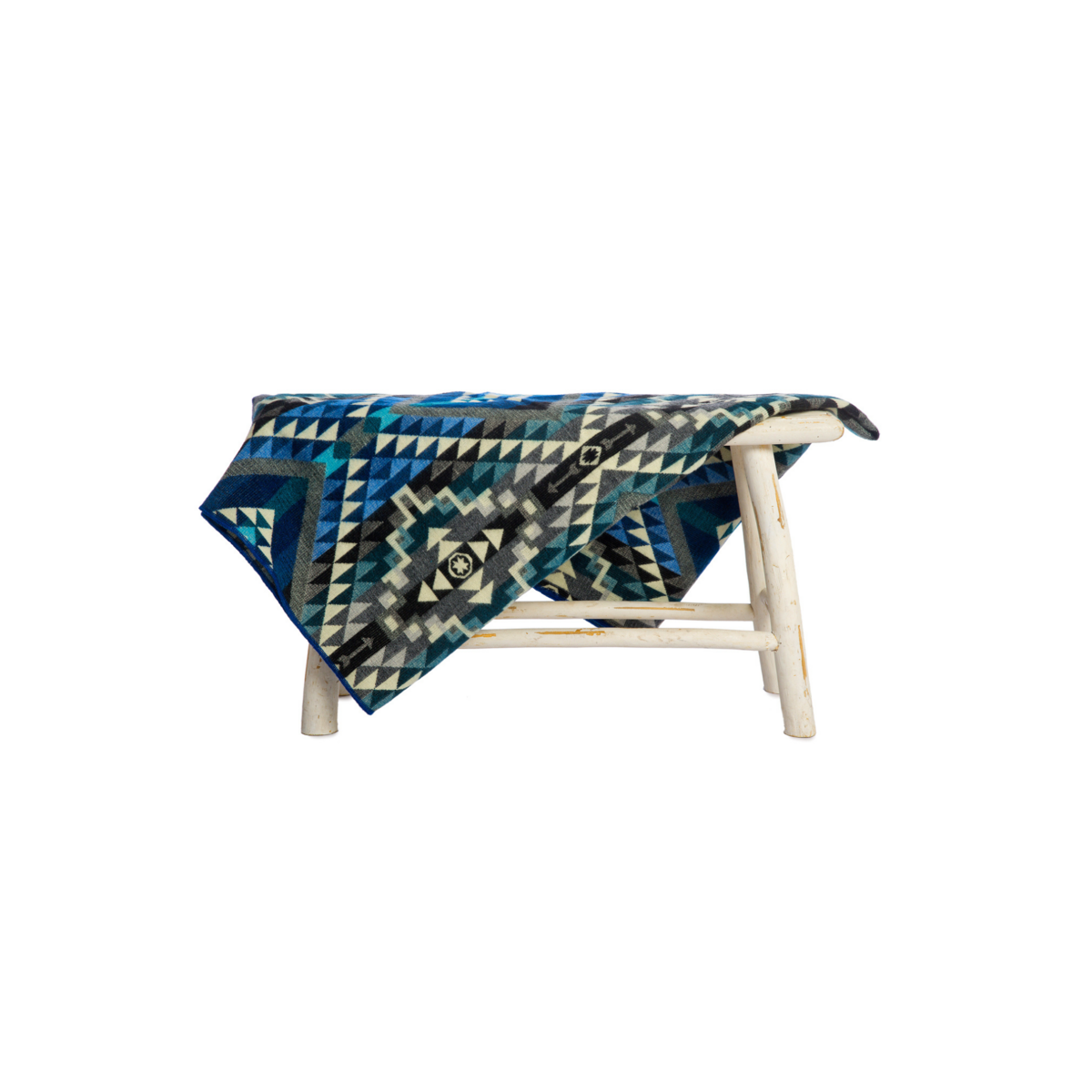 Alpaca Mini Plaid 'Chimborazo' Zwart | Handgemaakte Andesdeken | 100% Eerlijk