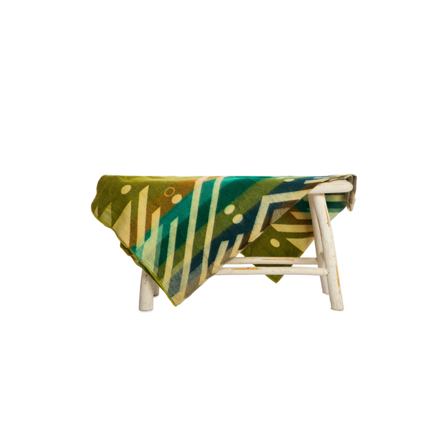 Premium Alpacawollen Mini Deken | Mini Imbabura Green
