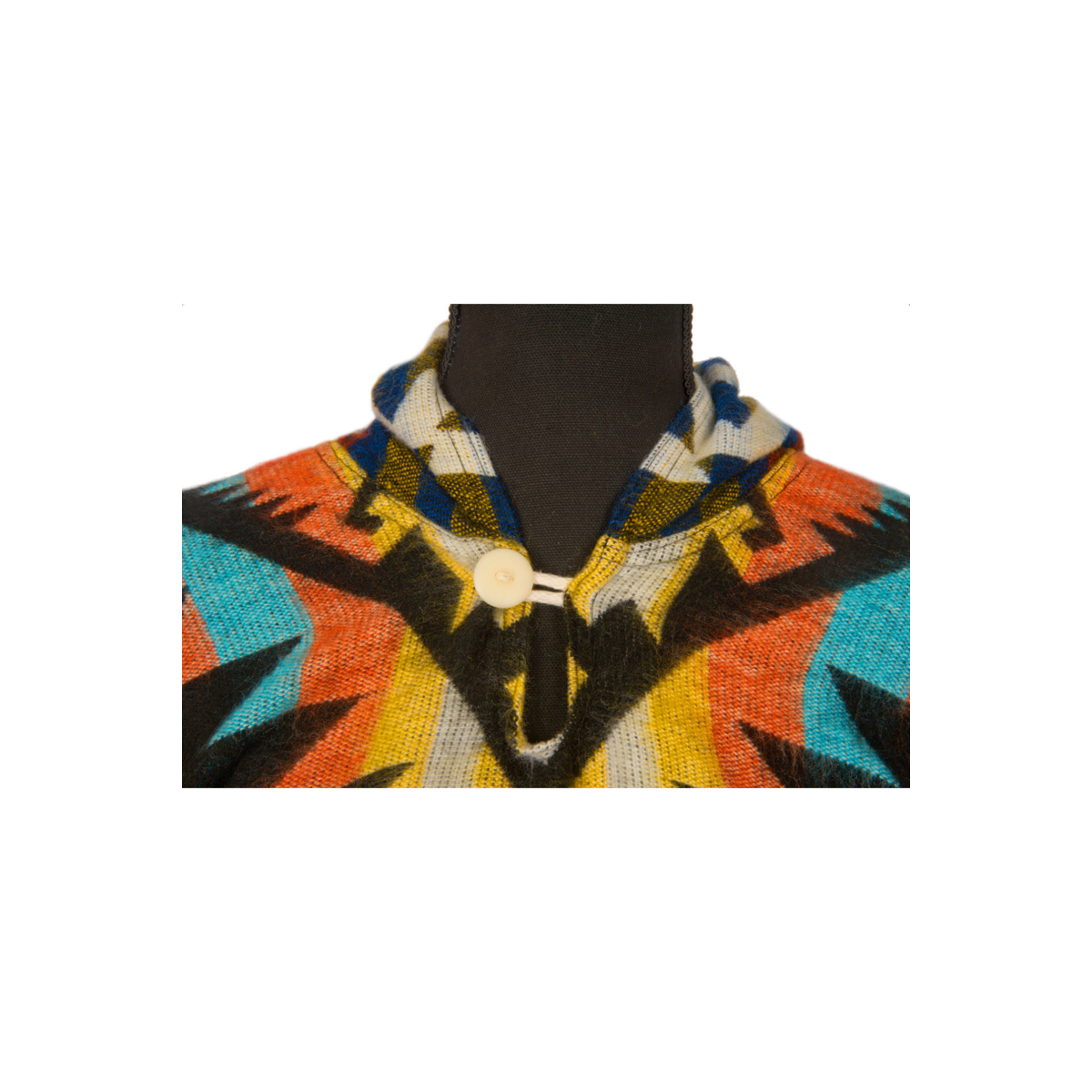 Premium Alpacawollen Poncho – Waorani Green