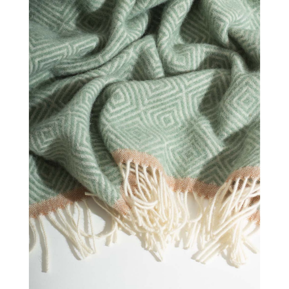 Luxe Plaid 'Venezia' – 100% Nieuw-Zeelandse Wol – Groen – 140x200 cm