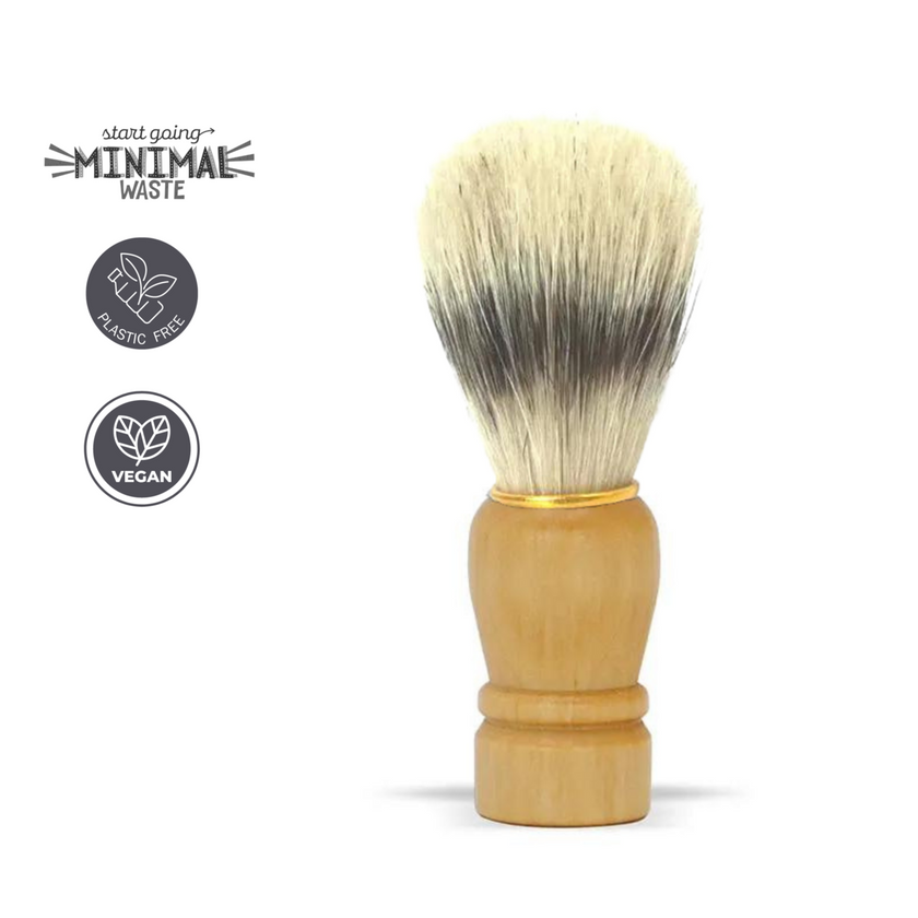 Duurzame Scheerset met Bamboe Safety Razor, Scheerkwast & Biologische Ezelinnenmelkzeep