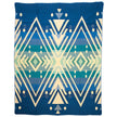 EcuaFina Premium Alpacawollen Deken | Imbabura Blauw