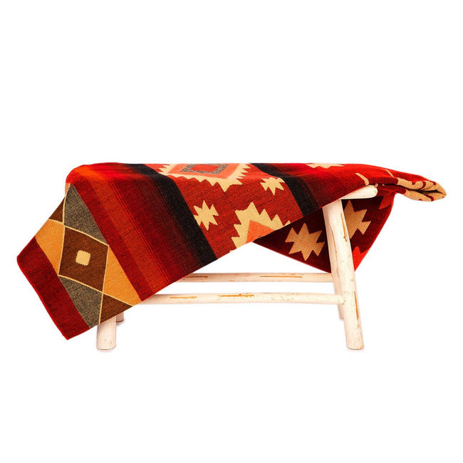 Premium Alpacawollen Deken – Quilotoa Red