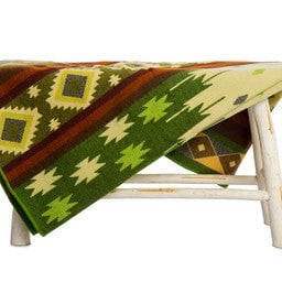 Alpacawollen Mini Deken | Mini Quilotoa Green