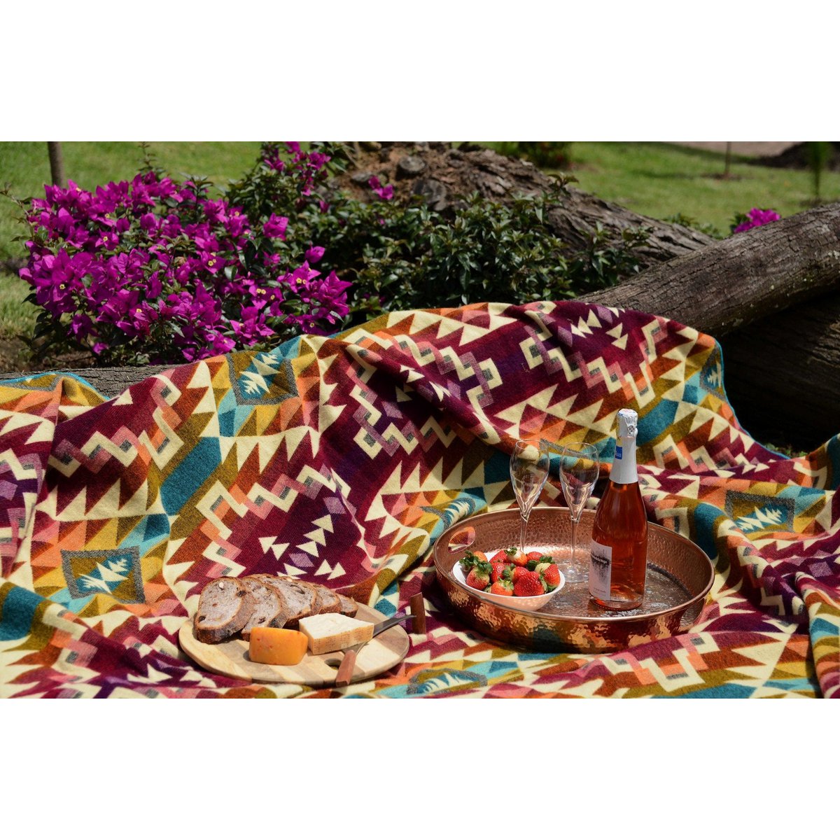 Premium Alpacawollen Deken – Chimborazo Pink