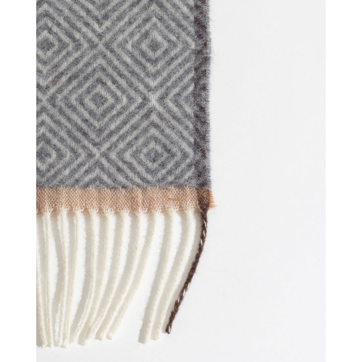 Luxe Plaid 'Venezia' – 100% Nieuw-Zeelandse Wol – Grijs – 140x200 cm