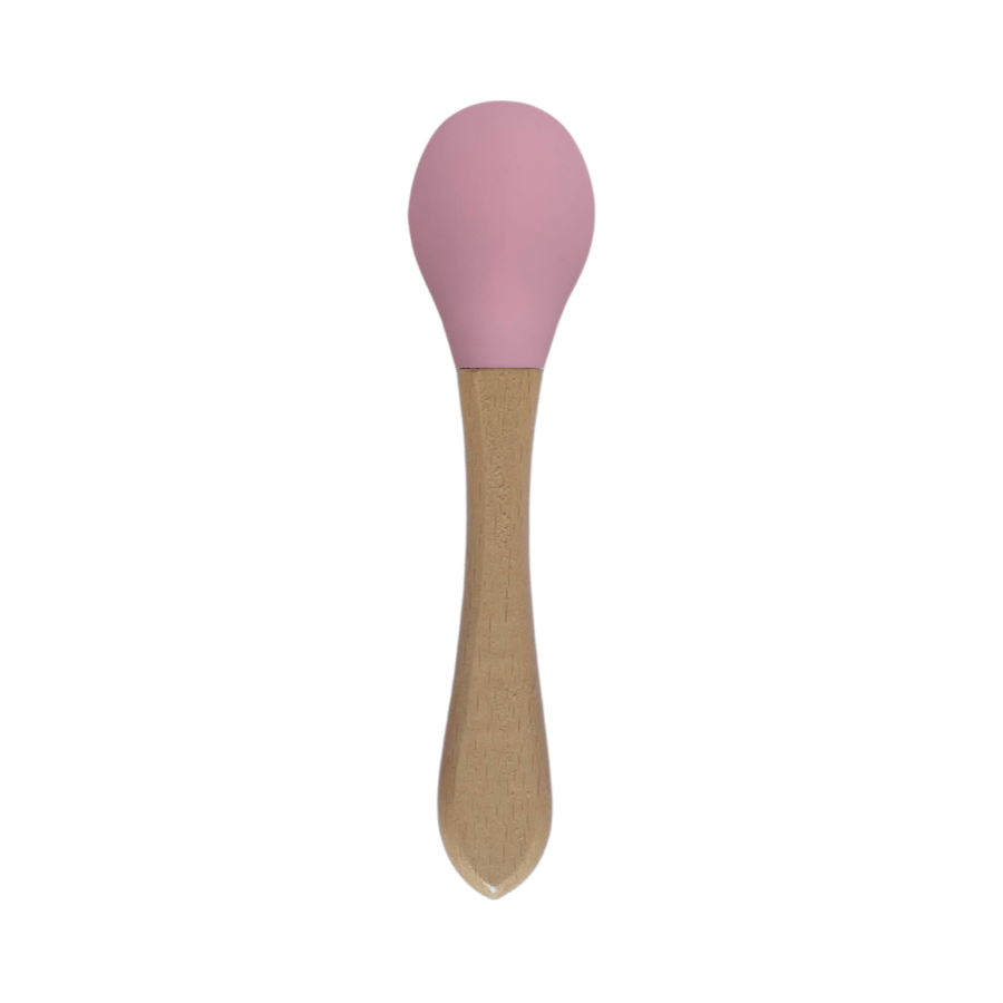 Duurzame Siliconen Slab & Bamboe Bestekset – Roze