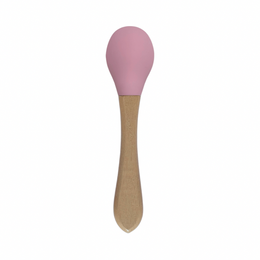 Duurzame Siliconen Slab & Bamboe Bestekset – Roze