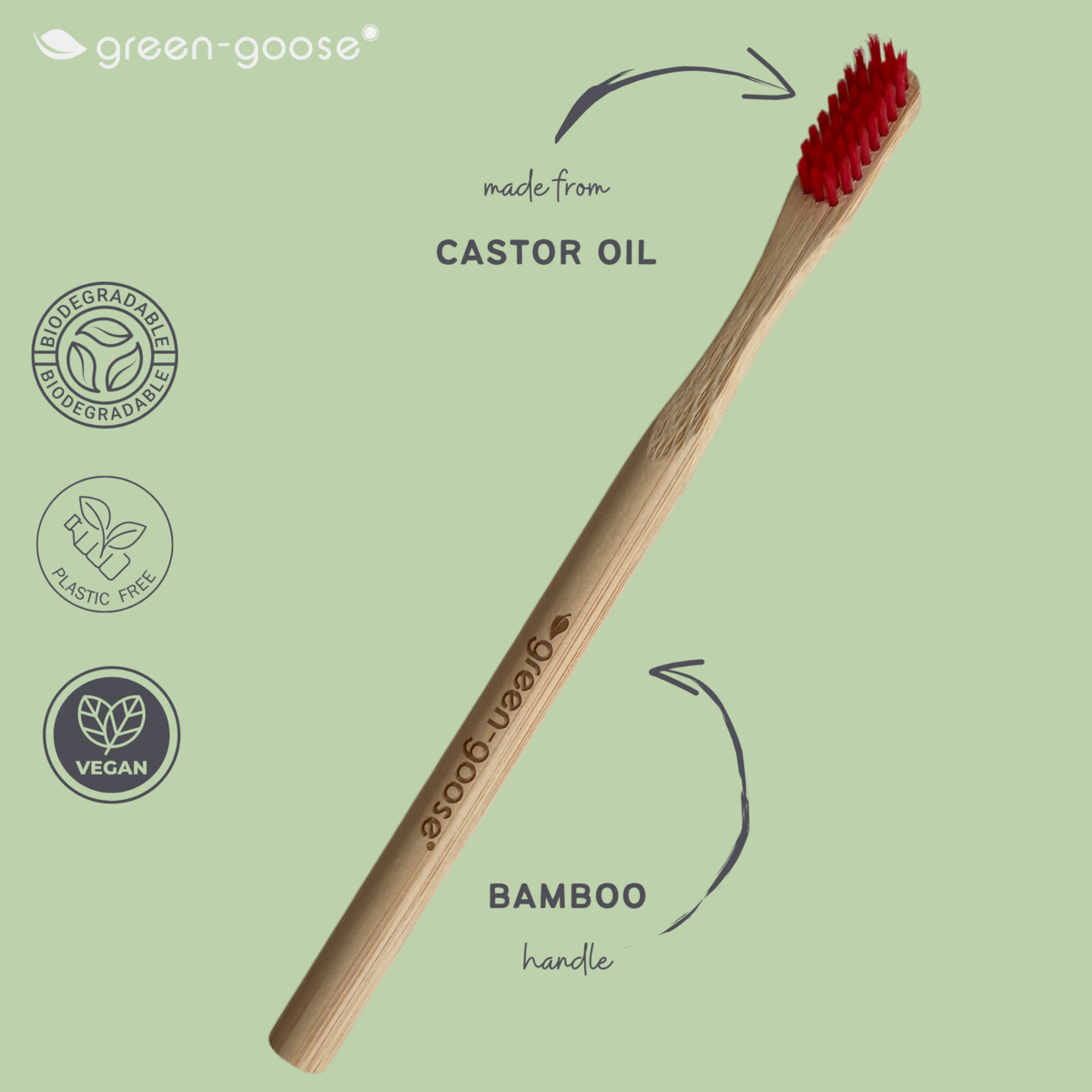 Duurzame Bamboe Tandenborstels – 100% Biologisch Afbreekbaar – Set van 4