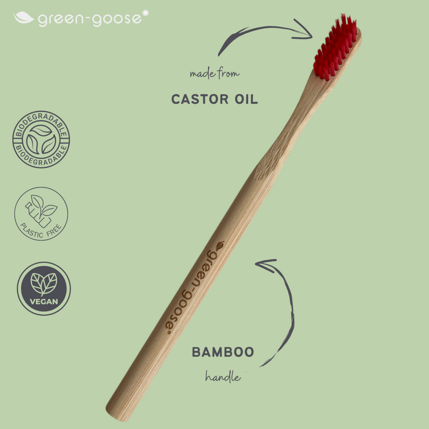 Duurzame Bamboe Tandenborstels – 100% Biologisch Afbreekbaar – Set van 4