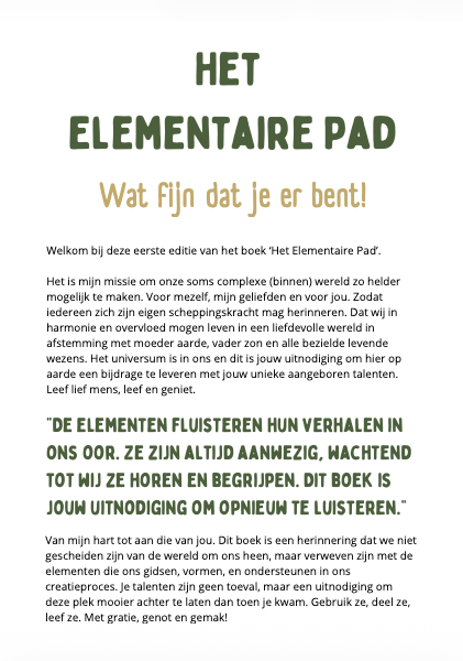 Boek het Elementaire Pad