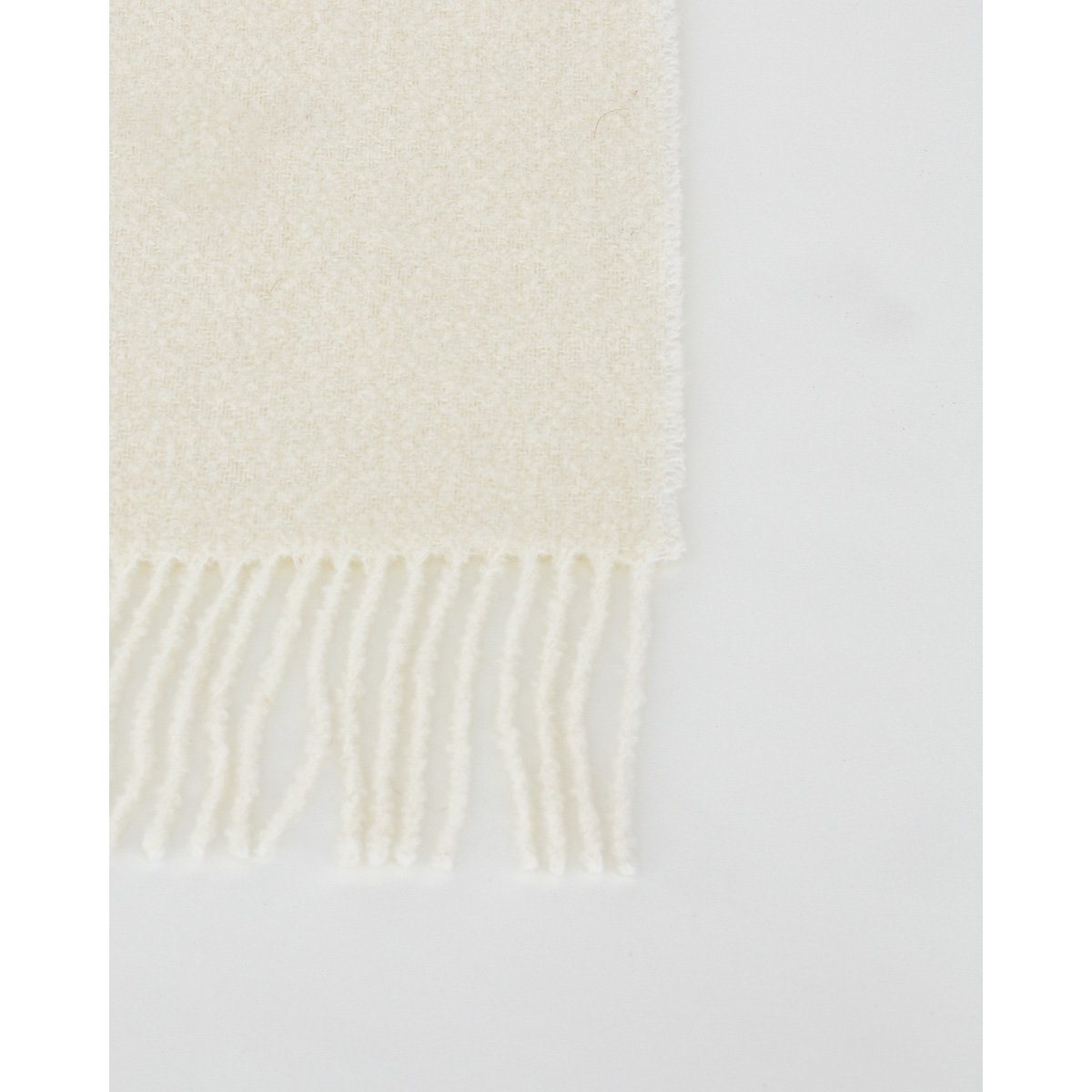 Luxe Bouclé Plaid 'Paris' – 80% Wol – Wolwit – 140x200 cm