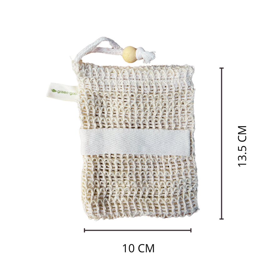 Natuurlijke Zeep Giftset – 3 Ambachtelijke Zepen met Sisal Spons & Zeepzakje