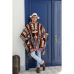 Premium Alpacawollen Poncho – Quitu Red