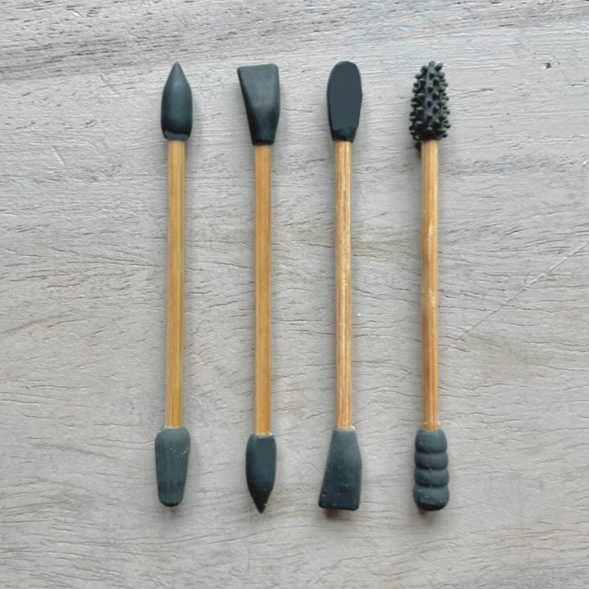 Herbruikbare Wattenstaafjes & Make-up Applicators – In Bamboe Bewaarbox – Duurzaam & Wasbaar