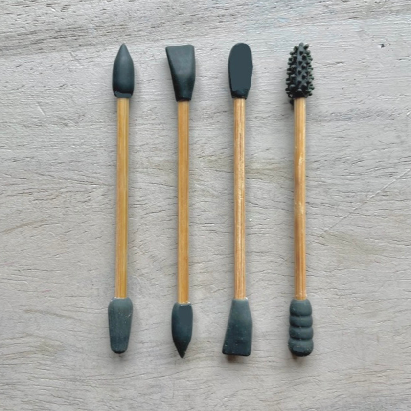 Herbruikbare Wattenstaafjes & Make-up Applicators – In Bamboe Bewaarbox – Duurzaam & Wasbaar