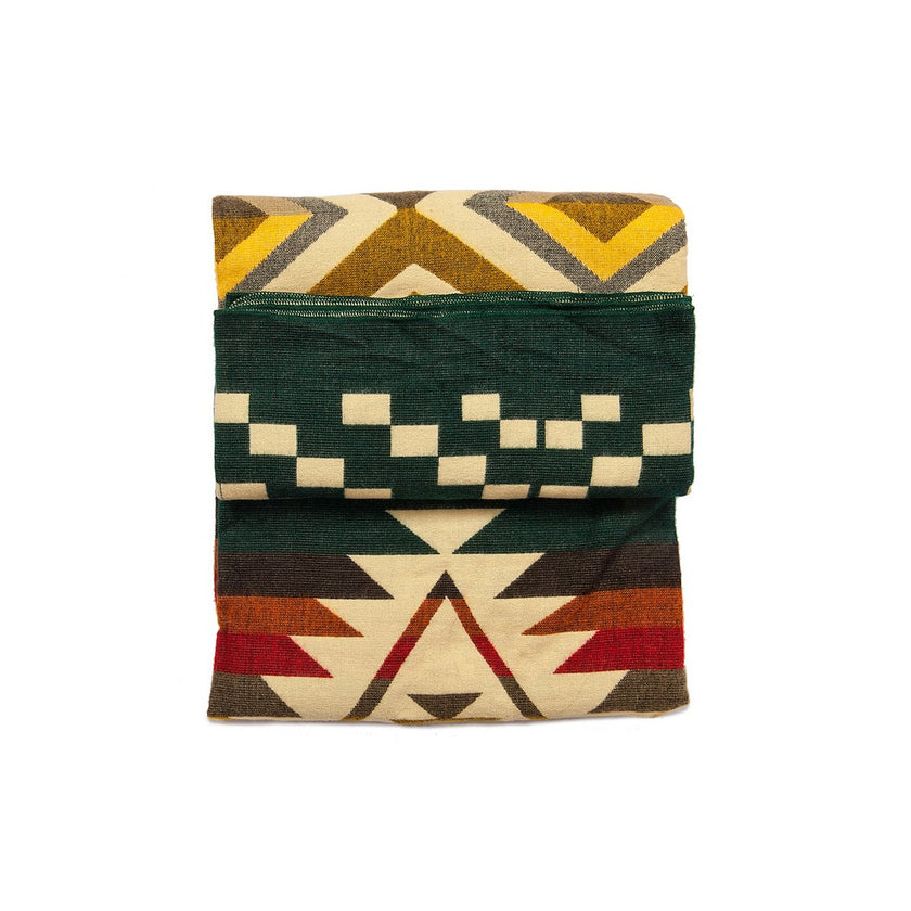 Premium Alpacawollen Deken – Cayambe Dark Green