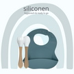 Duurzame Siliconen Slab & Bamboe Bestekset – Petrol
