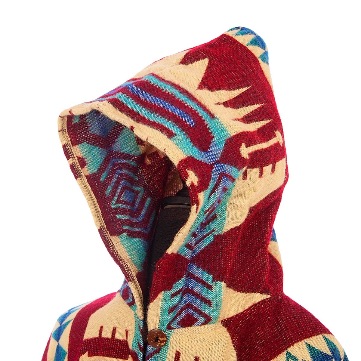 Premium Alpacawollen Poncho – Quitu Red