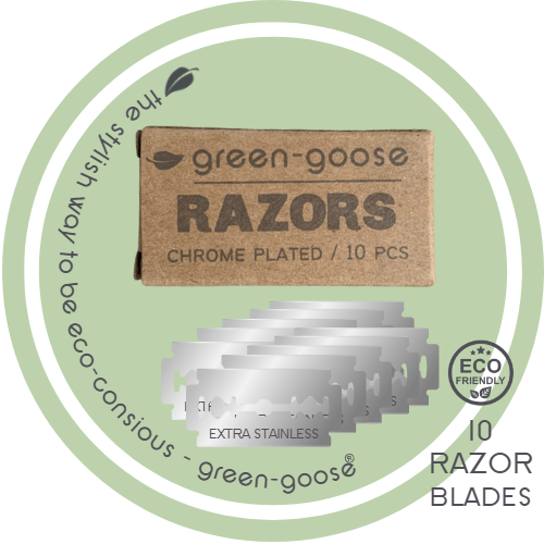 Duurzame Scheerset met Bamboe Safety Razor, Scheerkwast & Biologische Ezelinnenmelkzeep